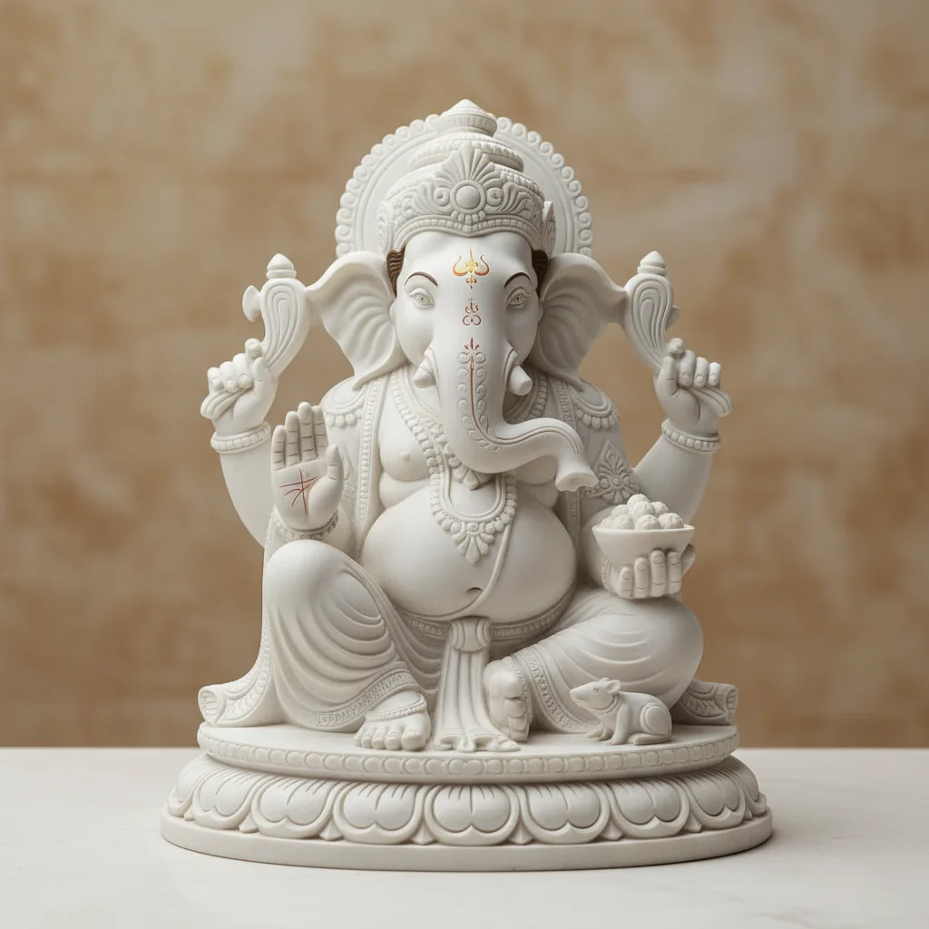 Ganesha Marble Idol