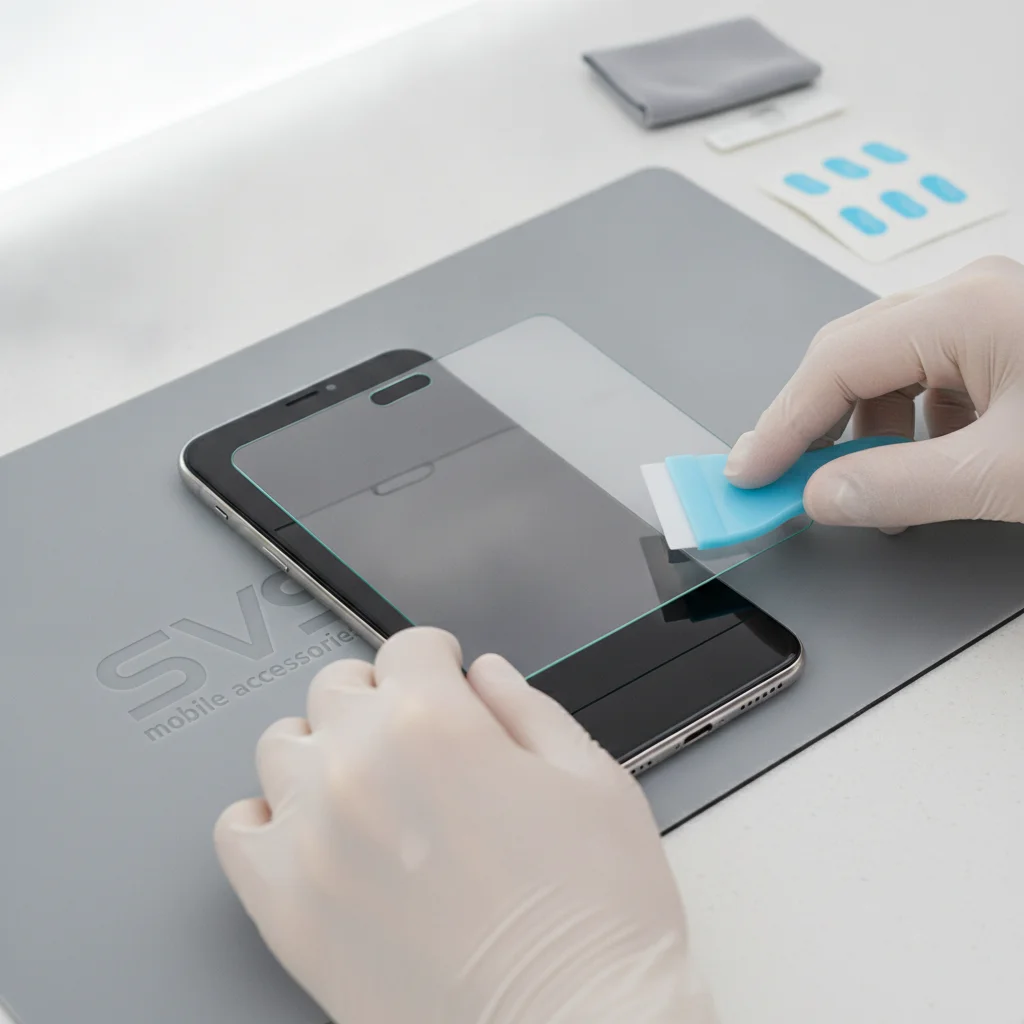 Phone Screen Protector Installation