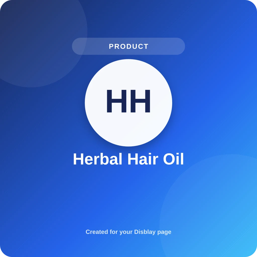 Herbal hair oil