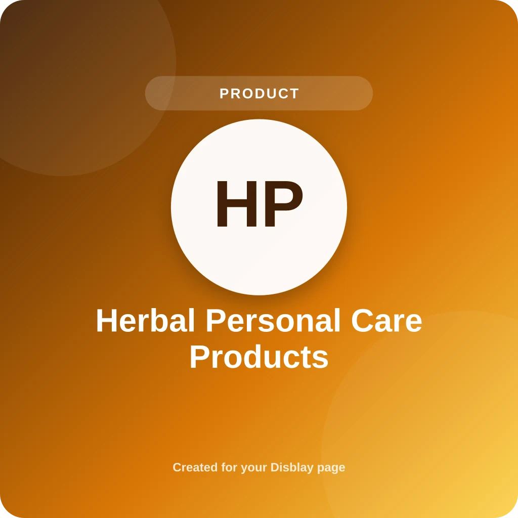 Herbal Personal Care Products