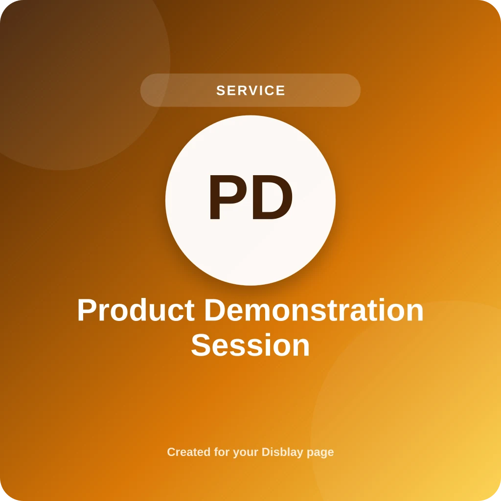 Product Demonstration Session