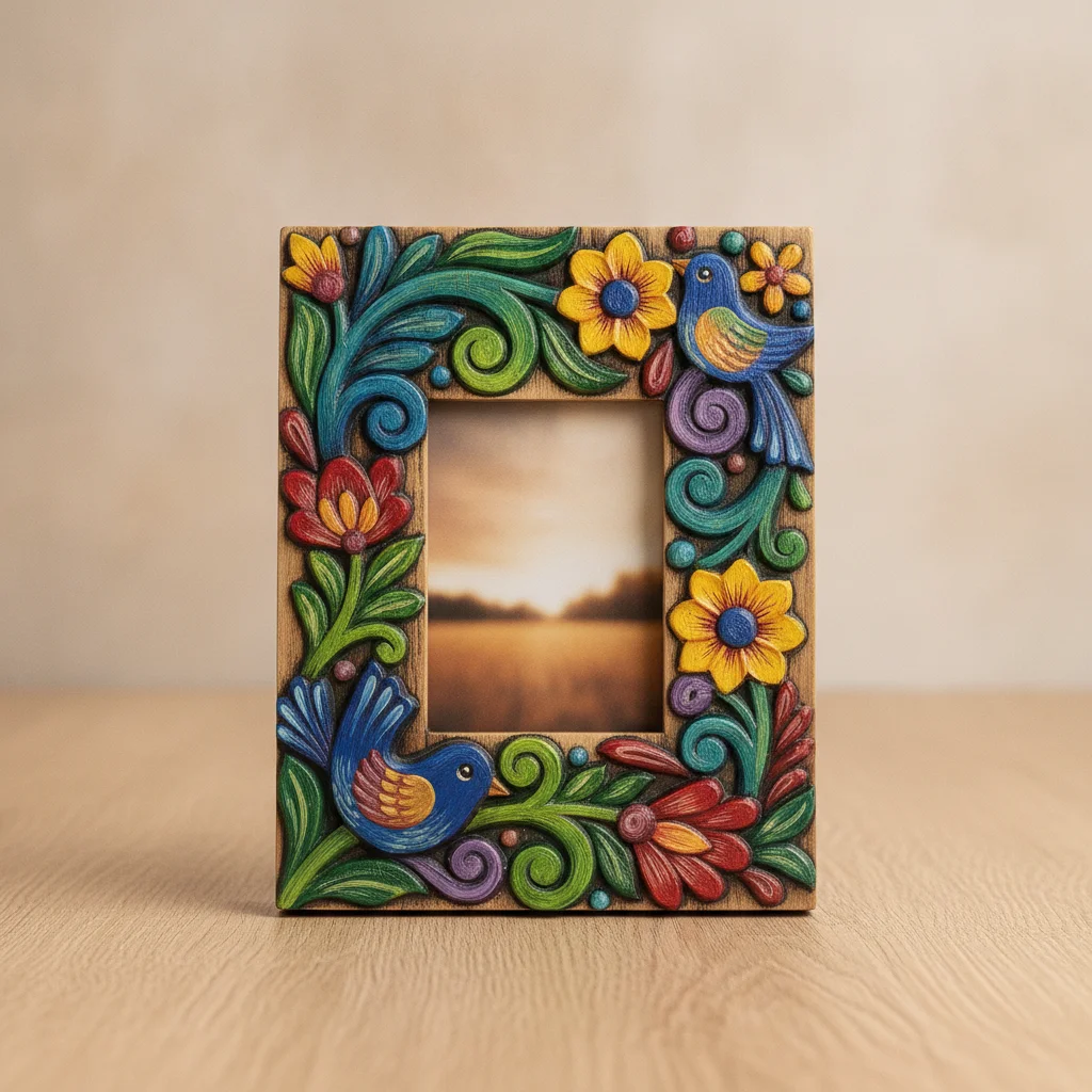 Hand-painted Wooden Frame