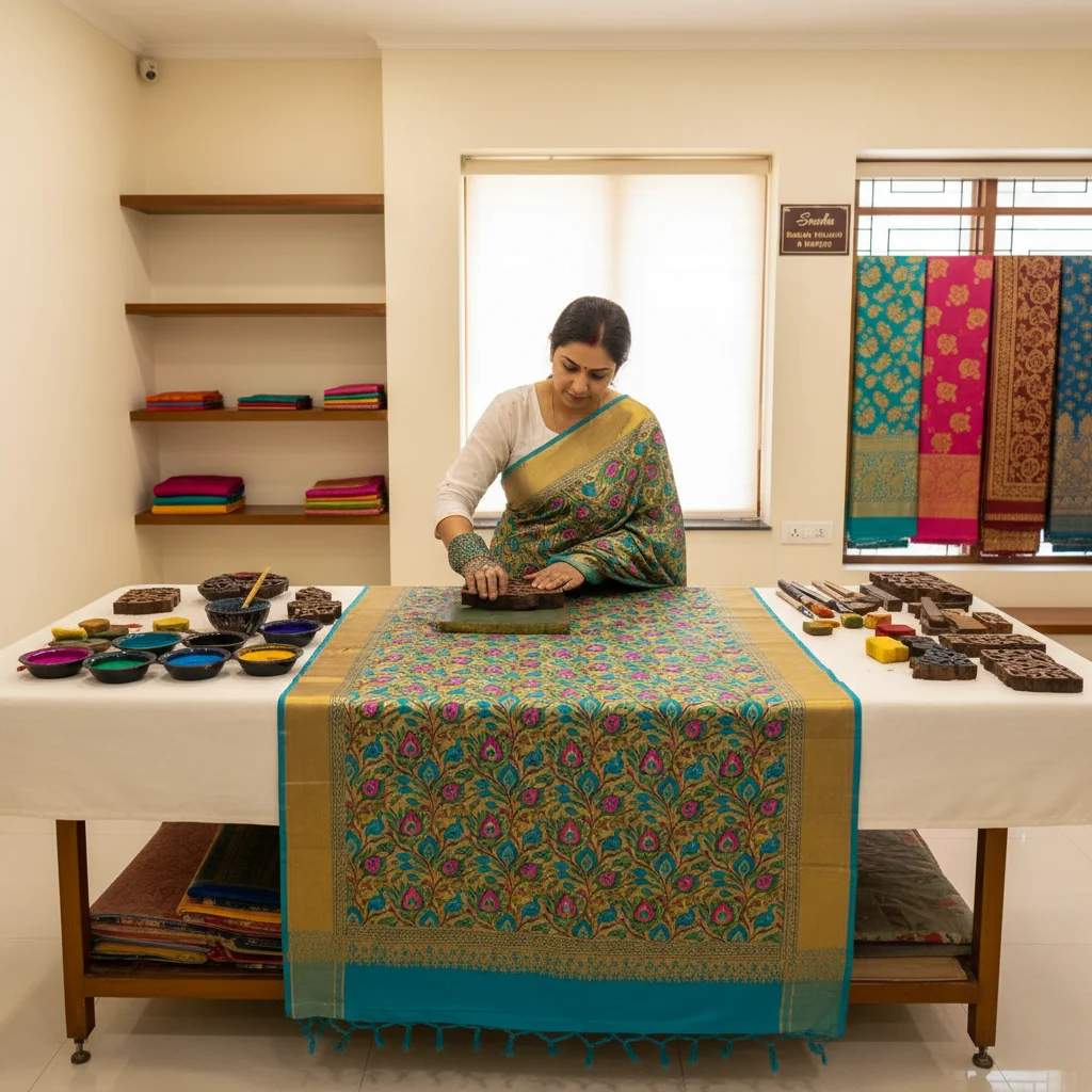 Saree Printing & Heat Pressing With Blouse stitching