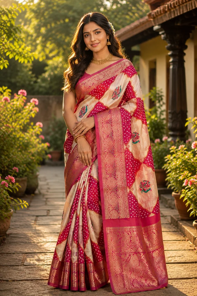 Bandhani + Banarasi