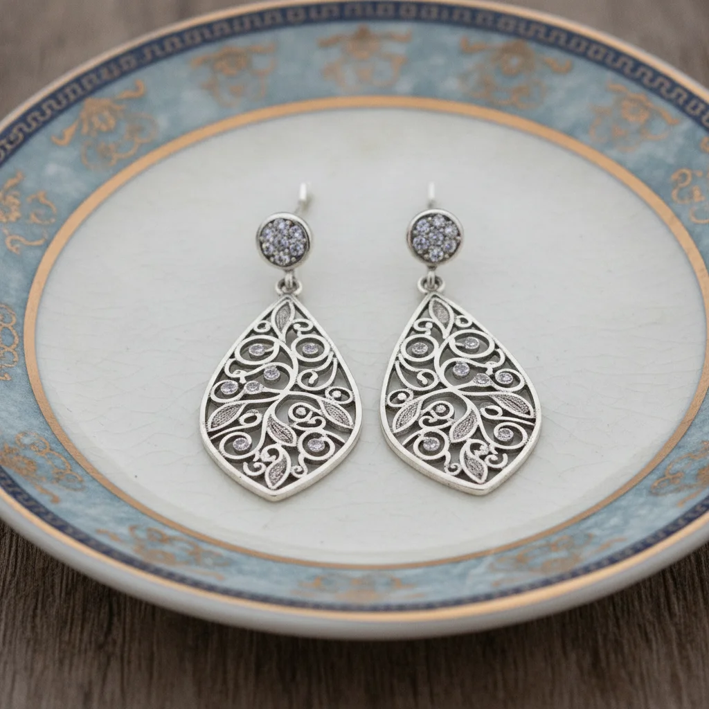 Charming Silver Earrings