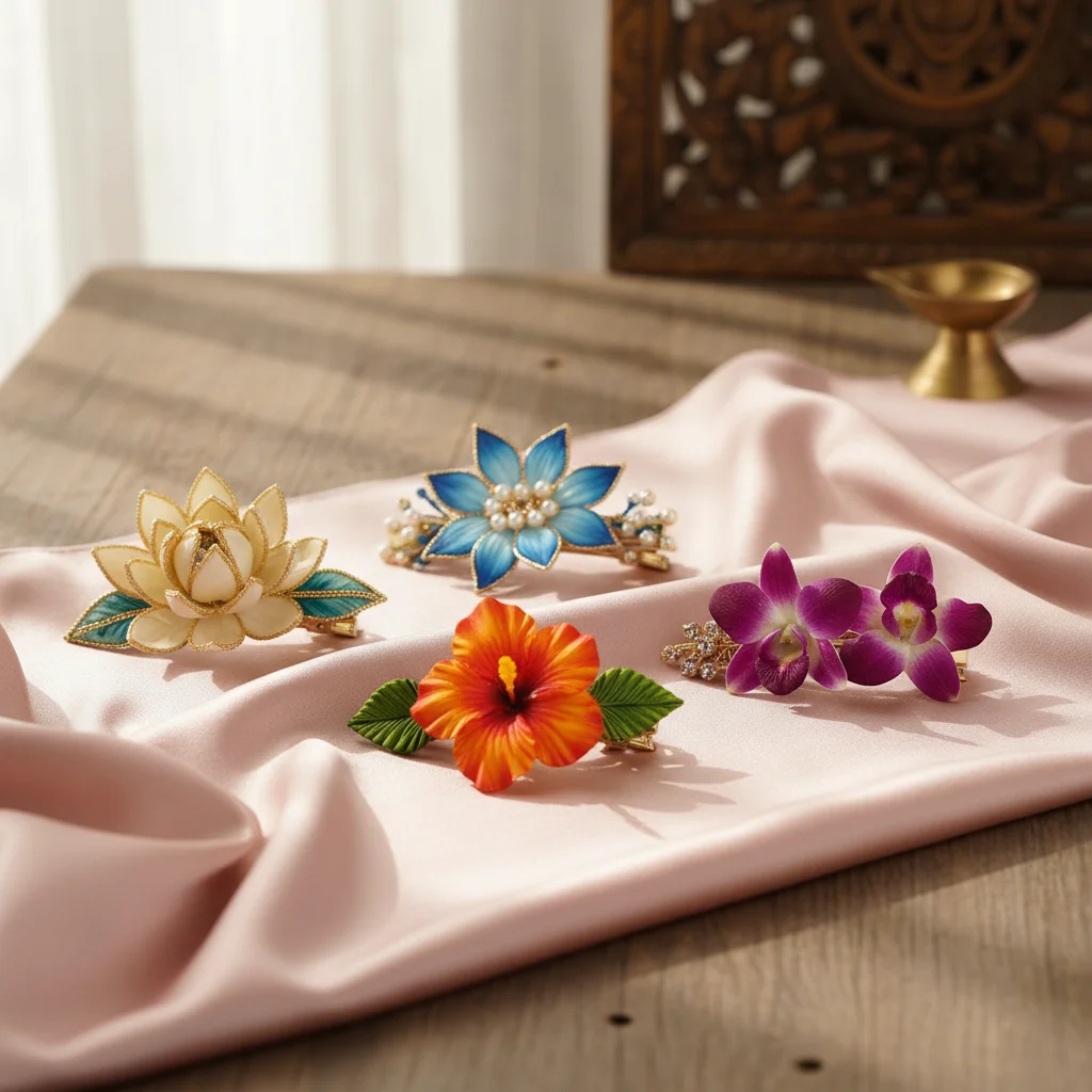 Floral Hair Clips (Set of 4)
