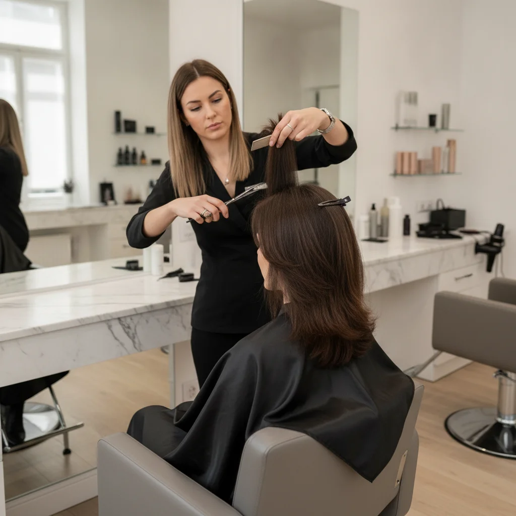 Step Hair cut