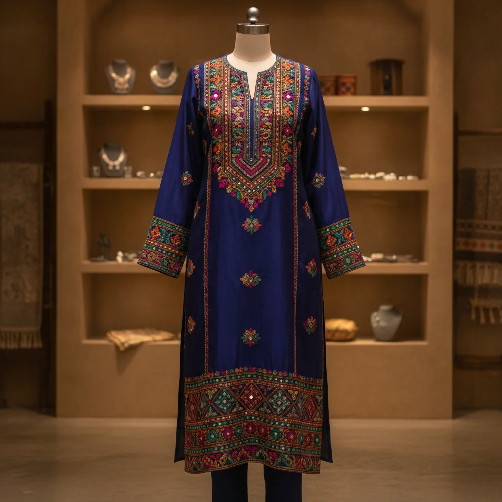 Embroidered Ethnic Kurta