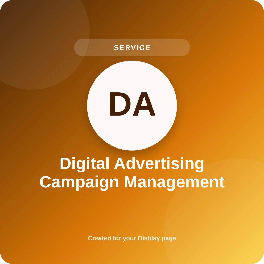 Digital Advertising Campaign Management