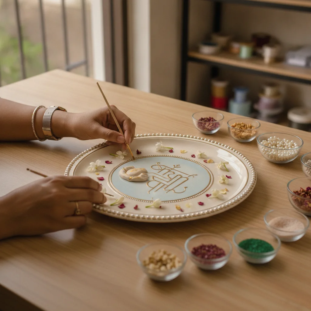 Engagement Plate Decoration