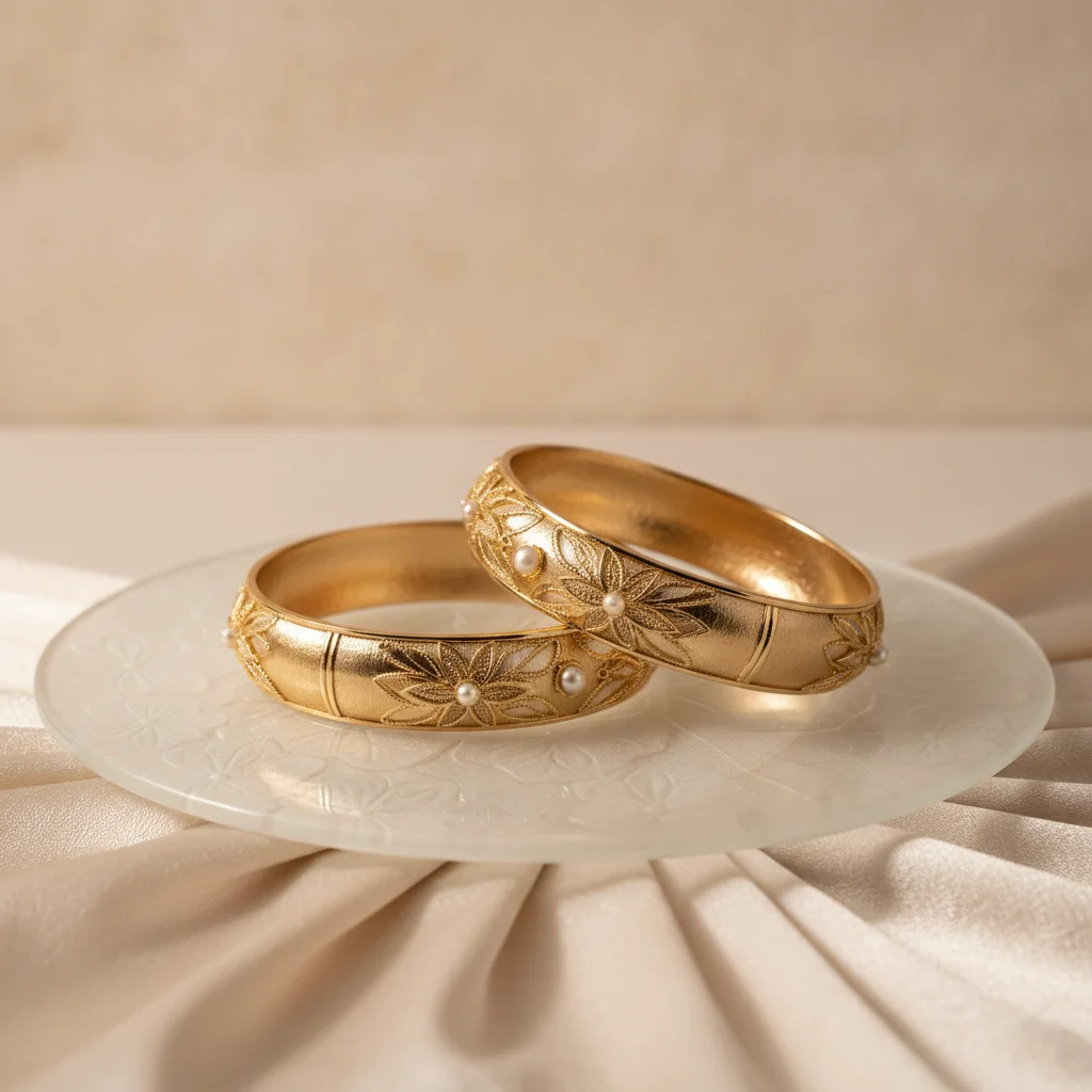 Gold Plated Bangles Set