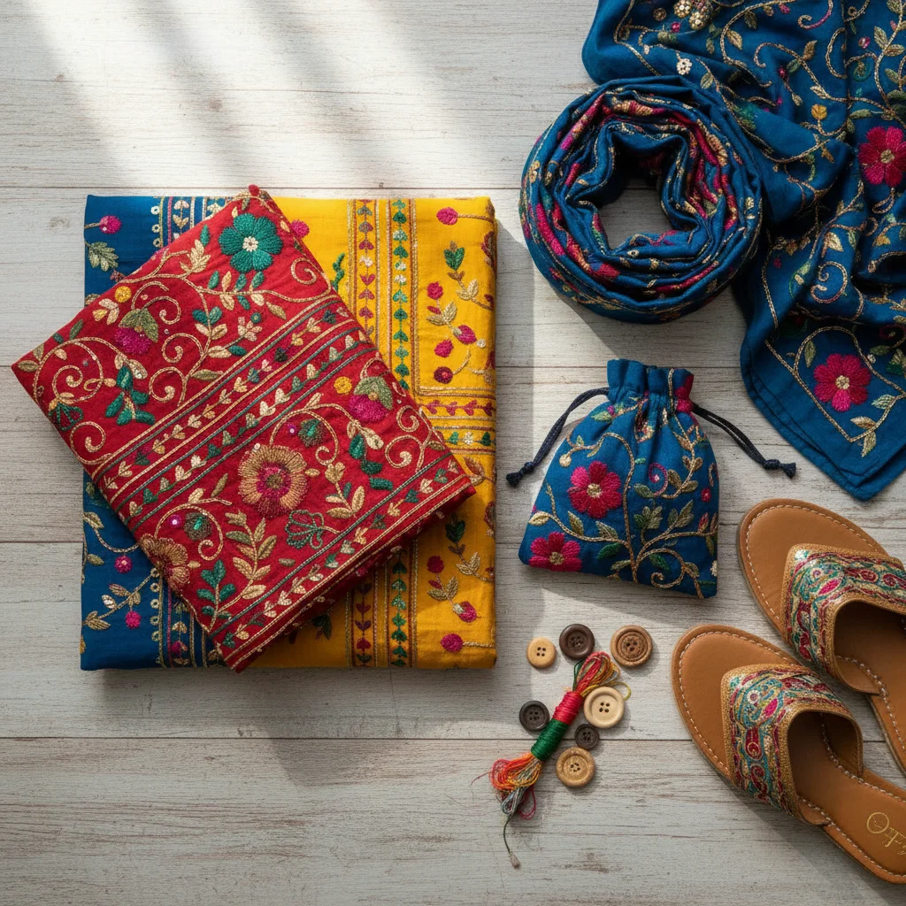 Embroidered Cotton Dress Material