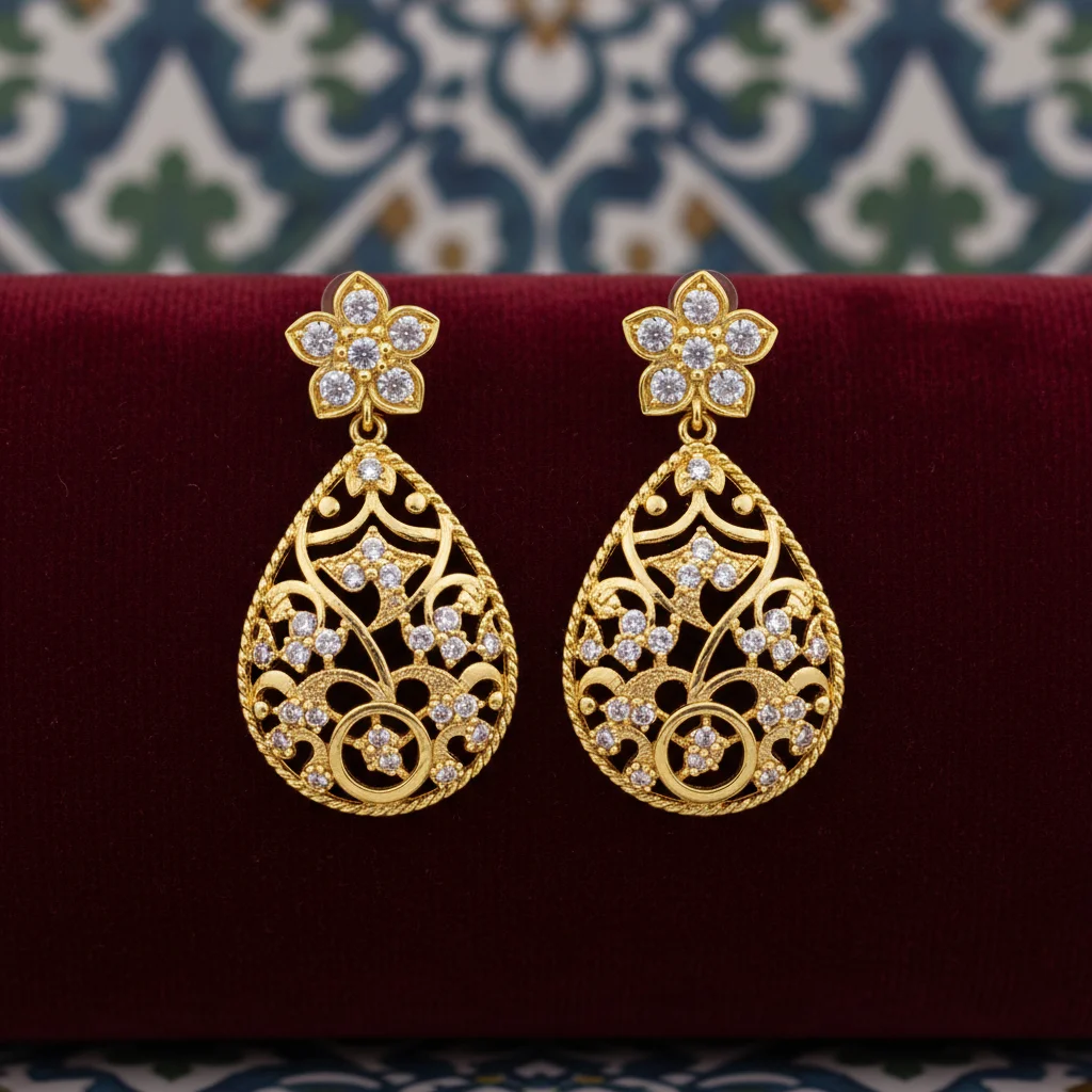 Designer Gold Plated Earrings
