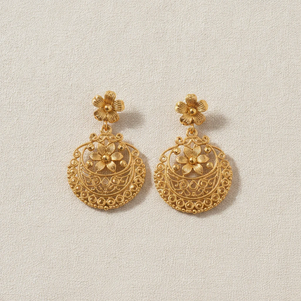 1 Gram Gold Earrings
