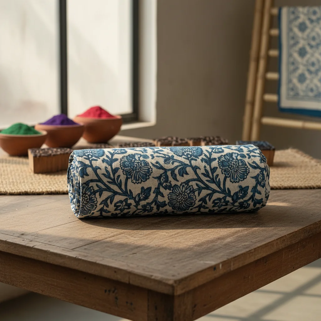 Hand Block Printed Cotton Fabric