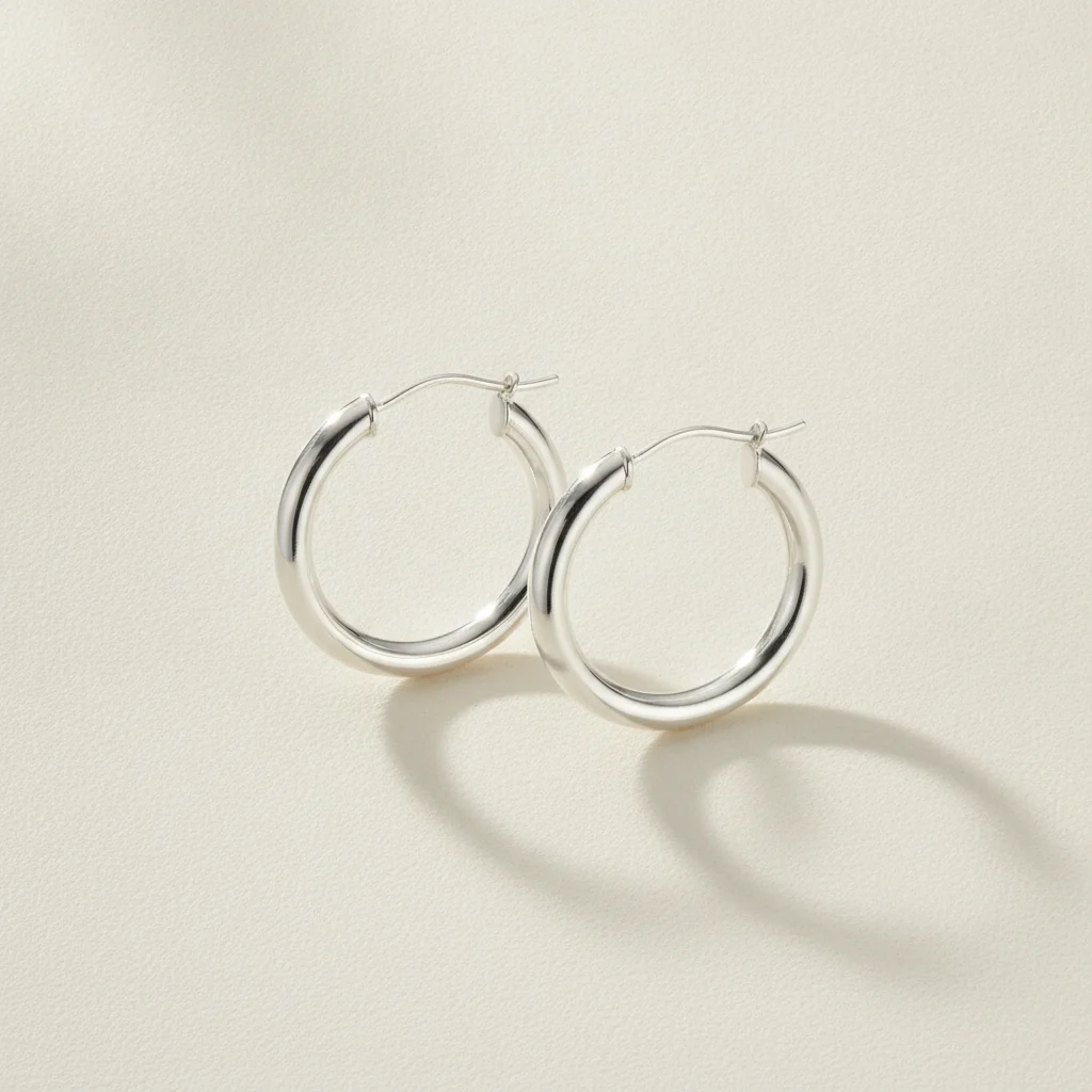 Silver Hoop Earrings
