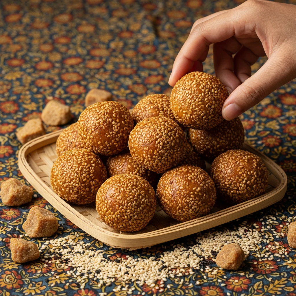 Sesame Jaggery Laddus