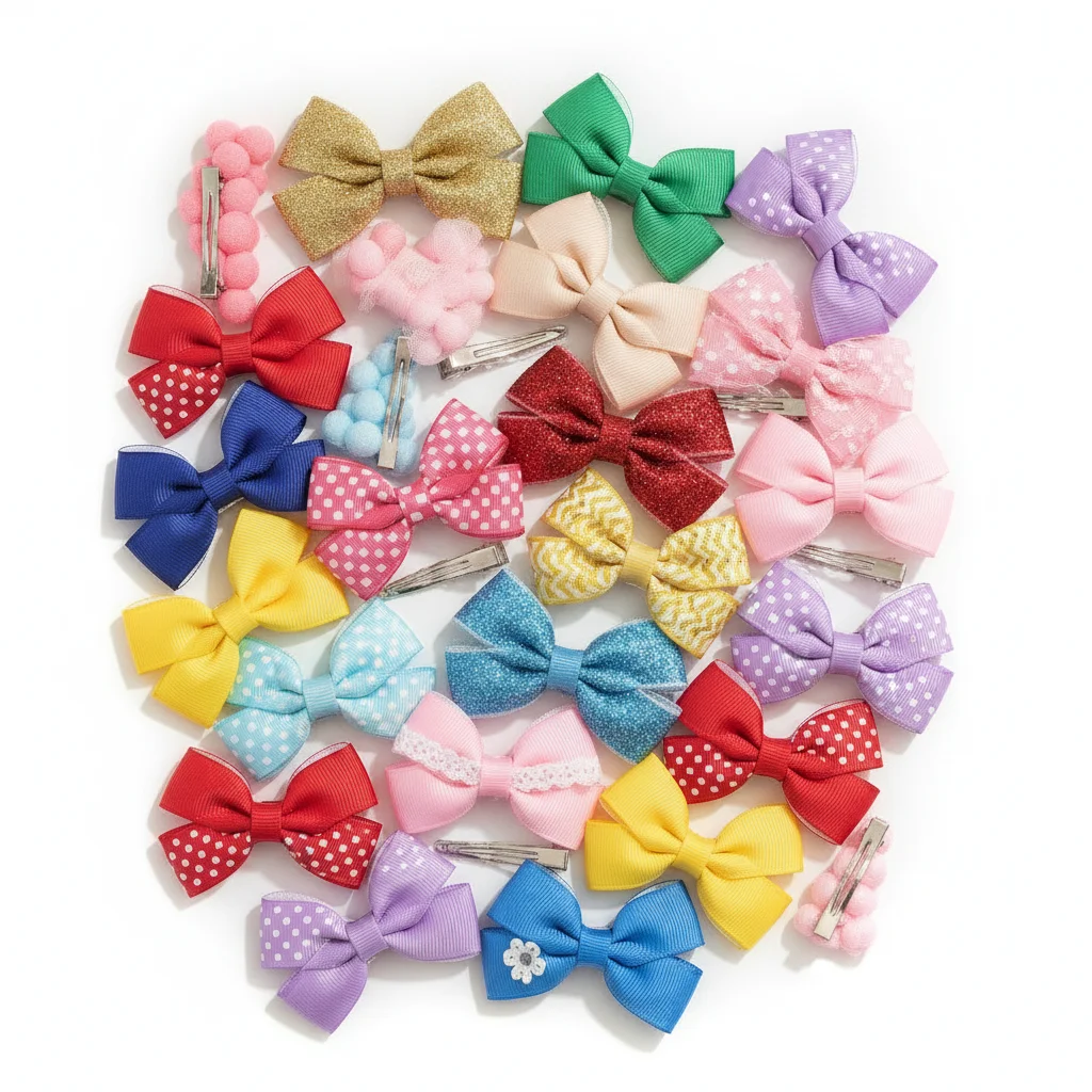 Hair bow clips