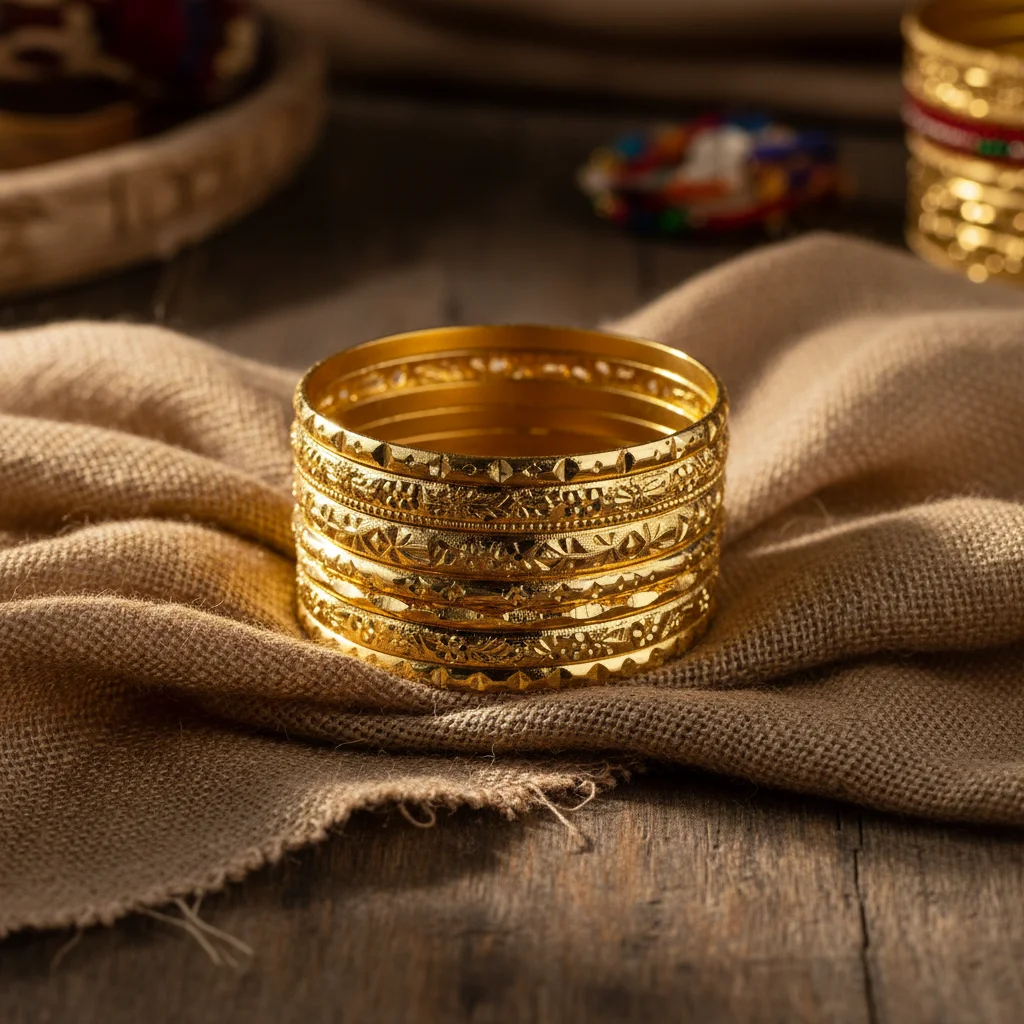 Gold Plated Bangles