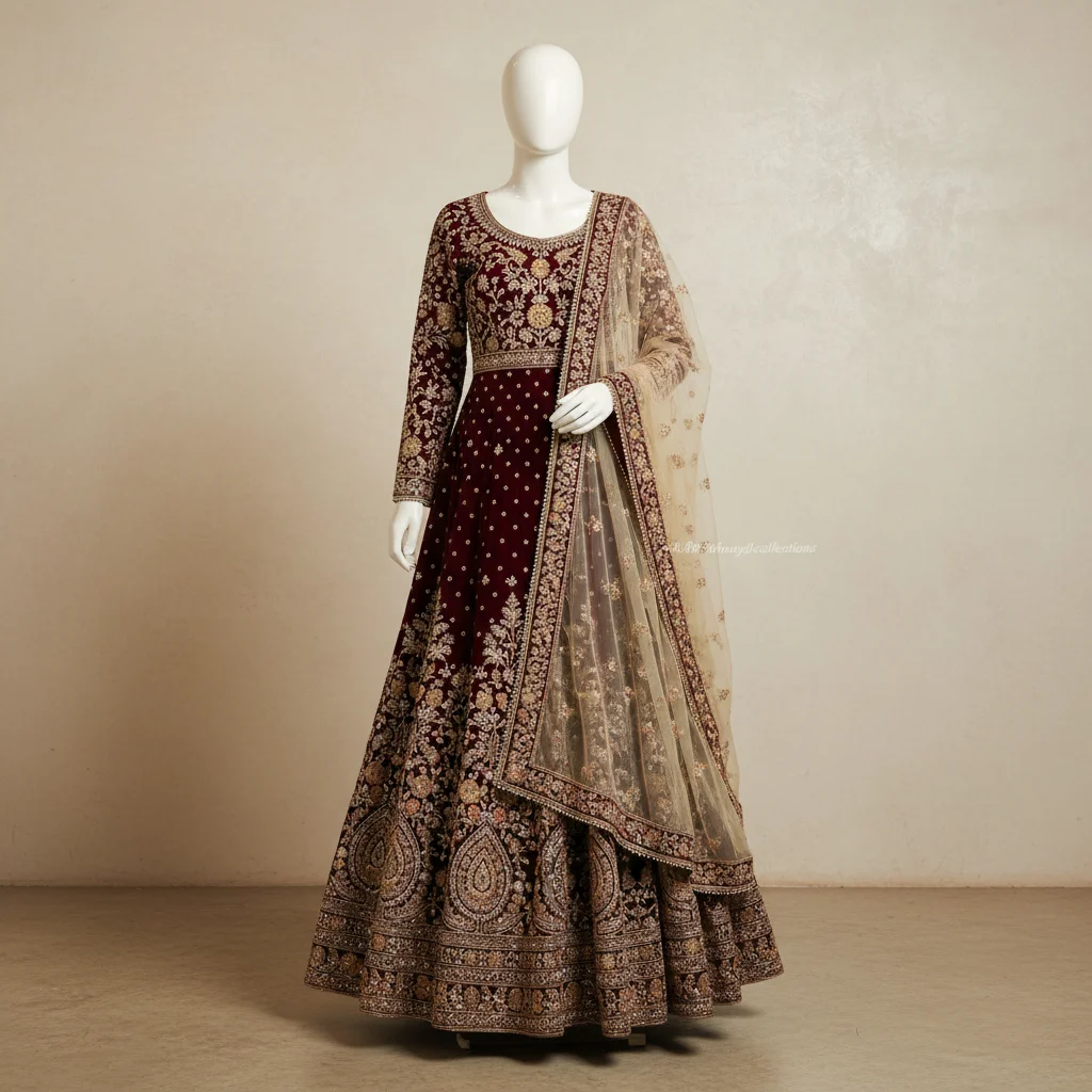 Embroidered Anarkali Suit