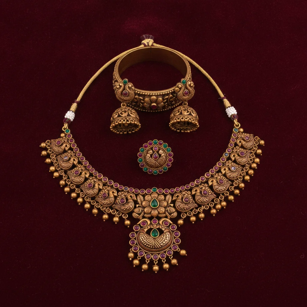 Panchaloha Jewellery Set