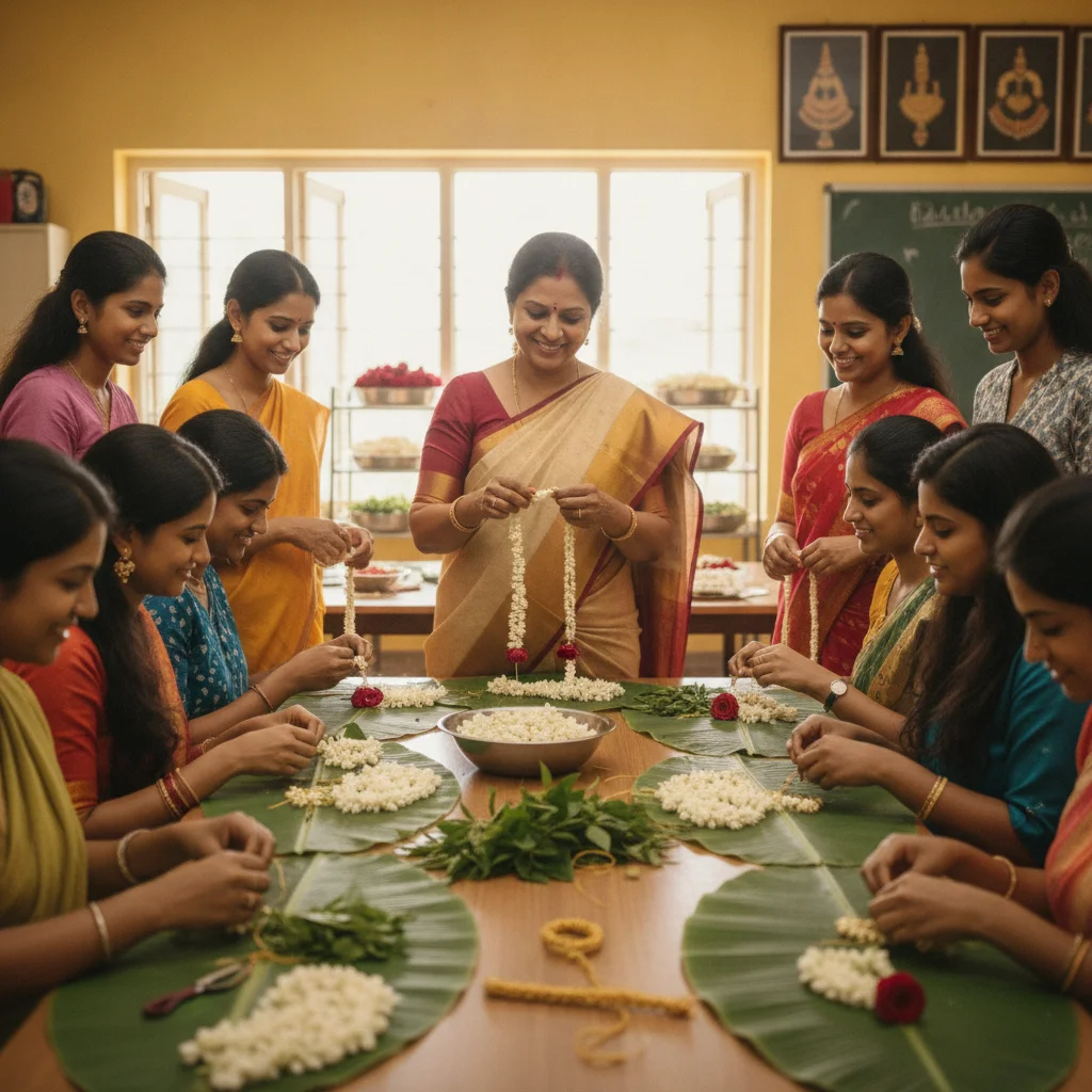 Pulla Jadda Making Class