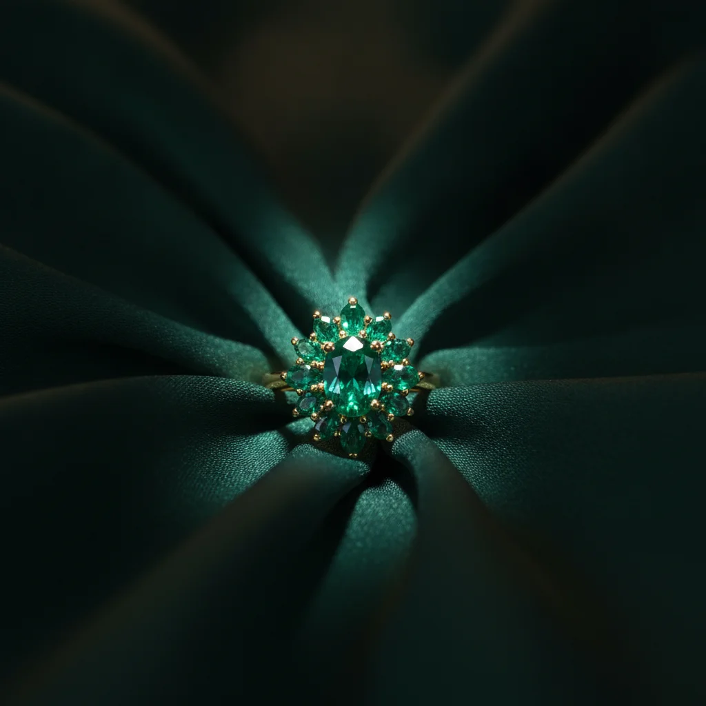 Emerald Studded Ring