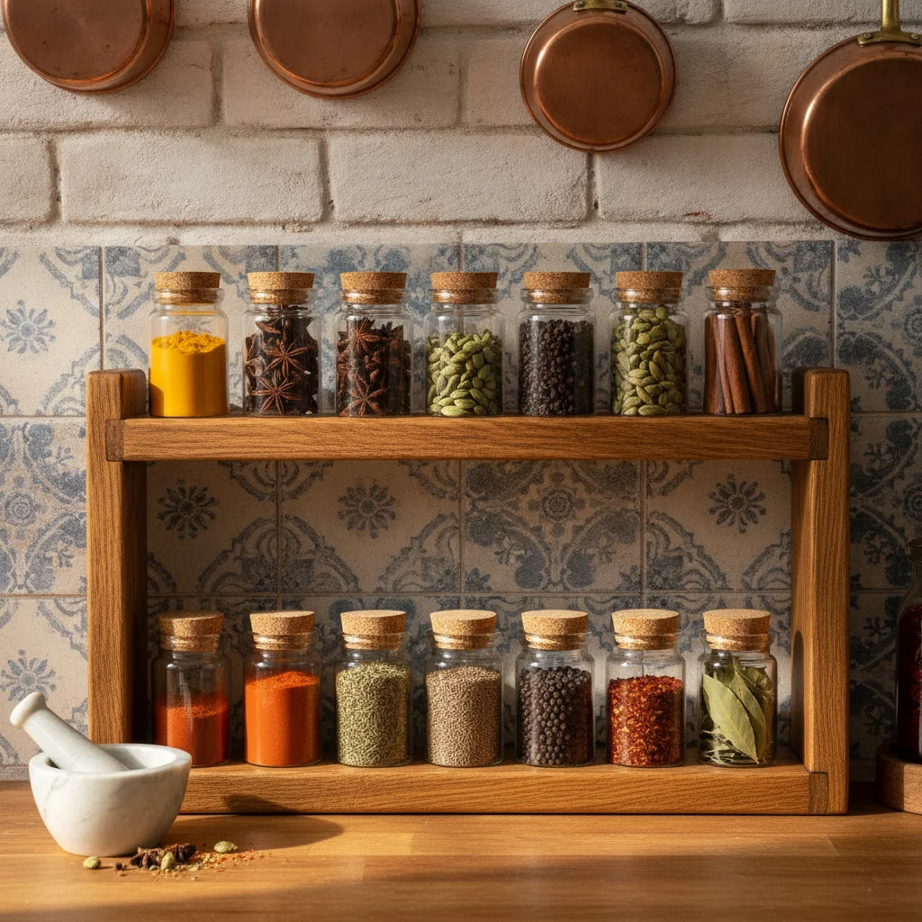 Wooden Spice Rack