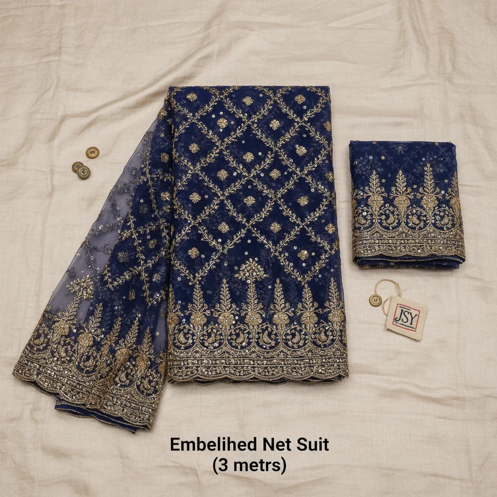 Embellished Net Suit (3 meters)