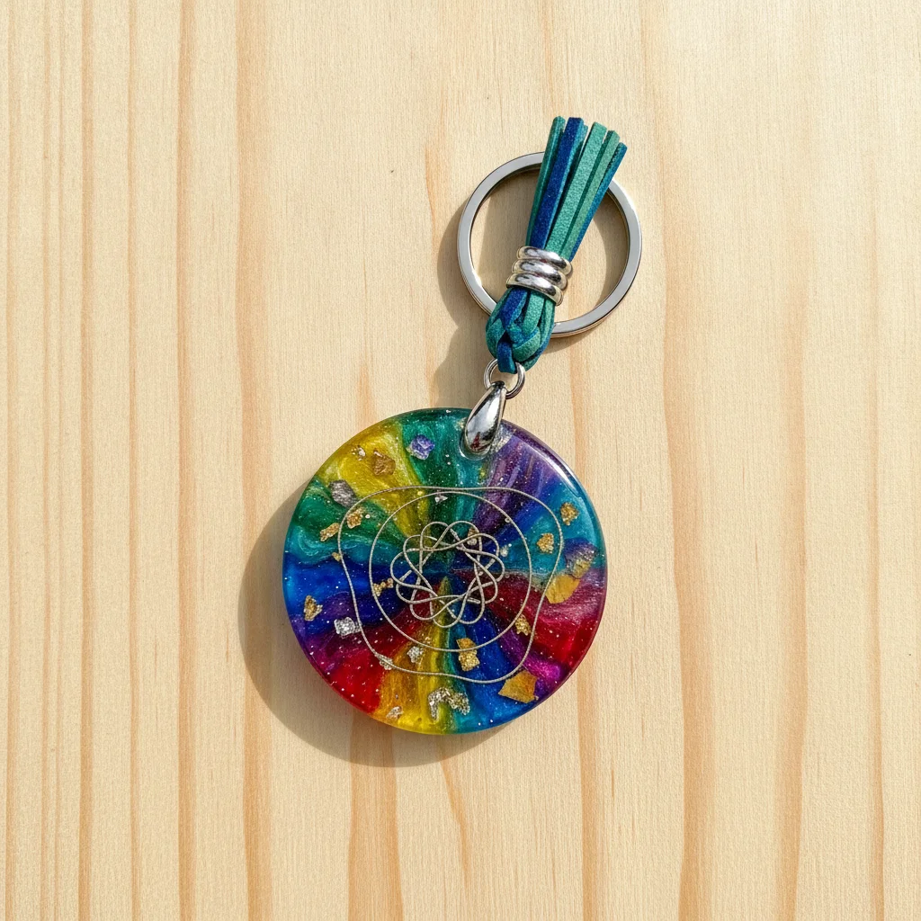 Resin Art Keychain