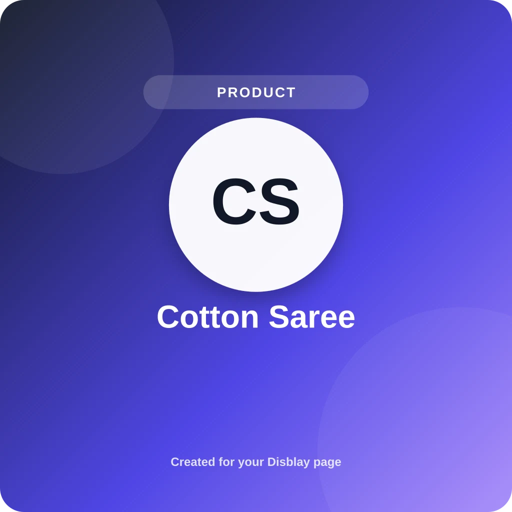 Cotton Saree