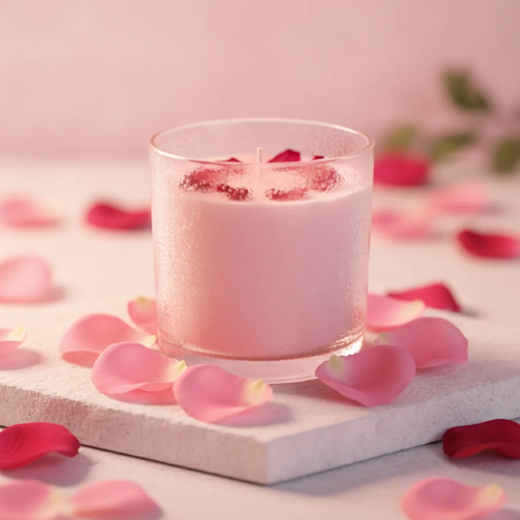 Rose Petal Candle