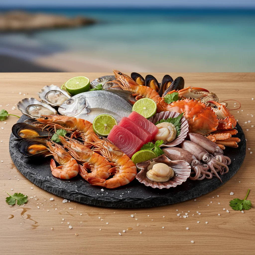 and all types of fresh sea foods