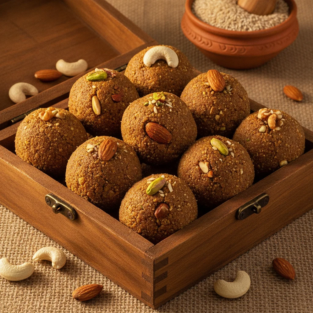 Ragi Laddu with Nuts