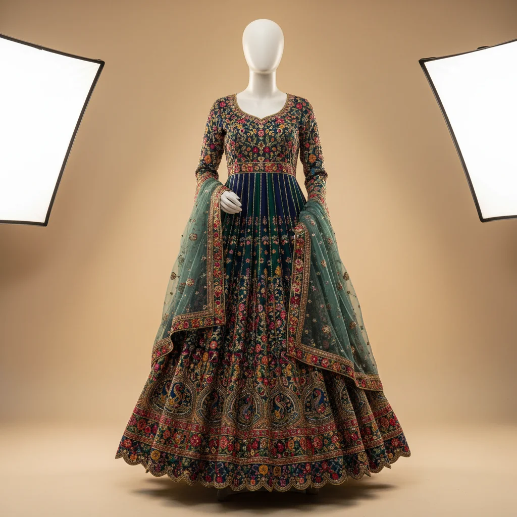 Stitched Anarkali Dress