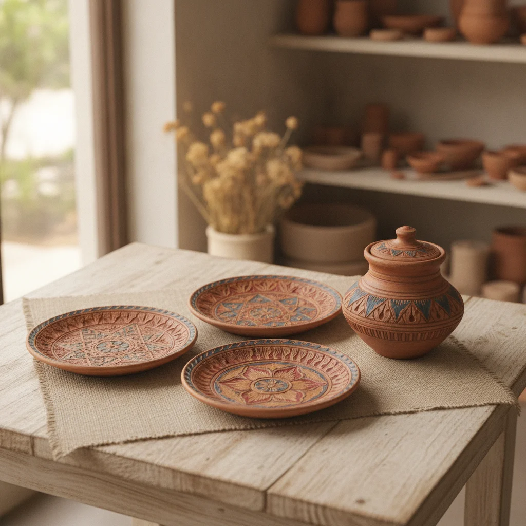 Terracotta onum set Price:2200