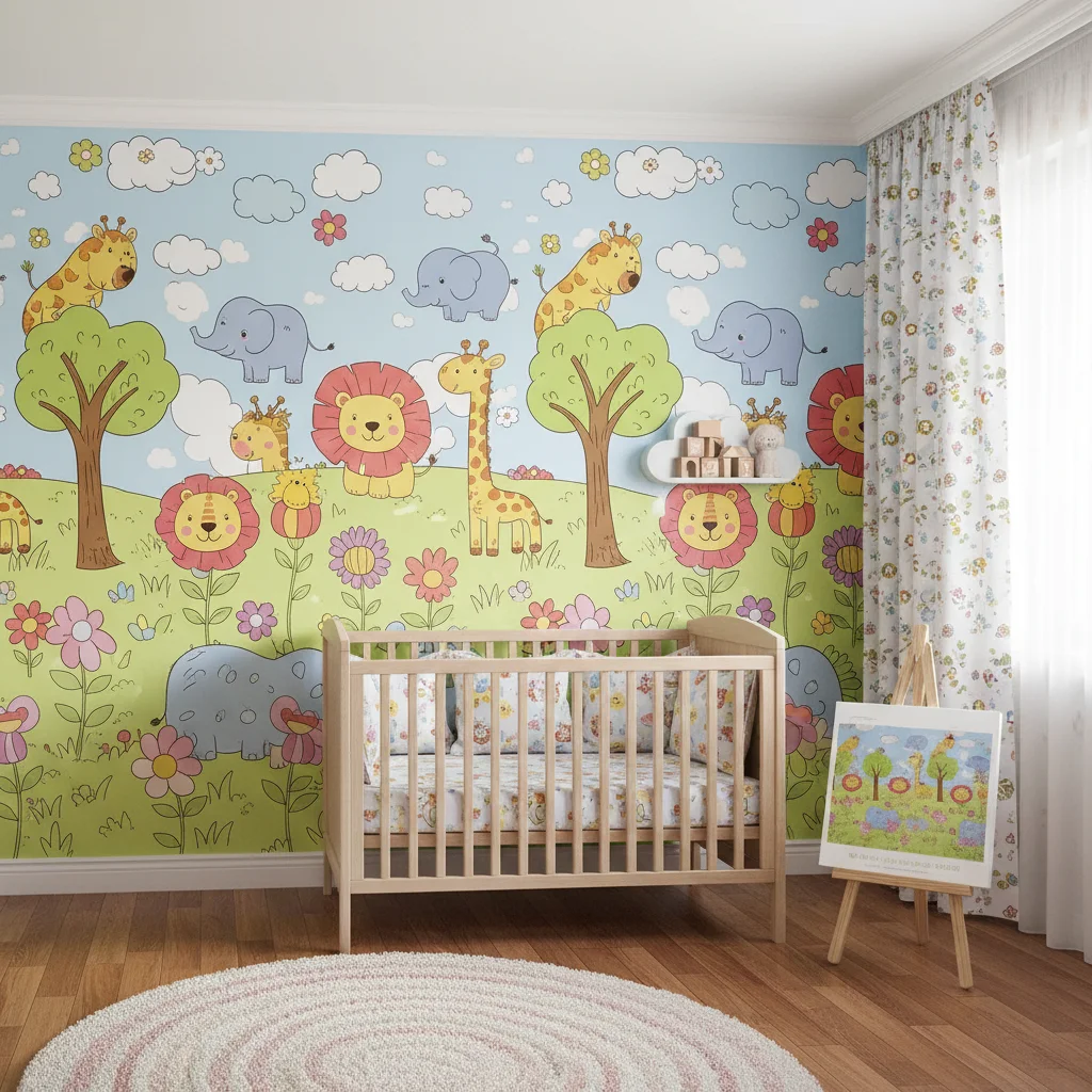 Kids Room Cartoon Wallpaper