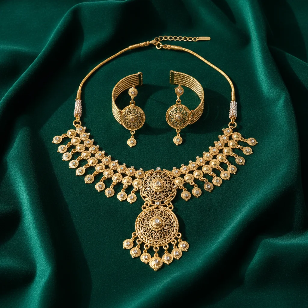 Traditional Gold Plated Jewelry Set