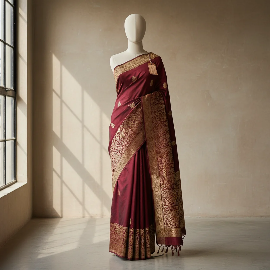 Handcrafted Zari Work Saree