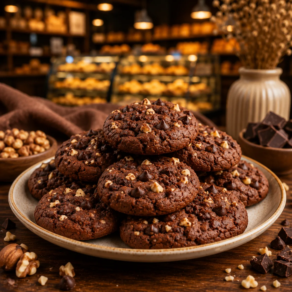 Choco Nut Cookies