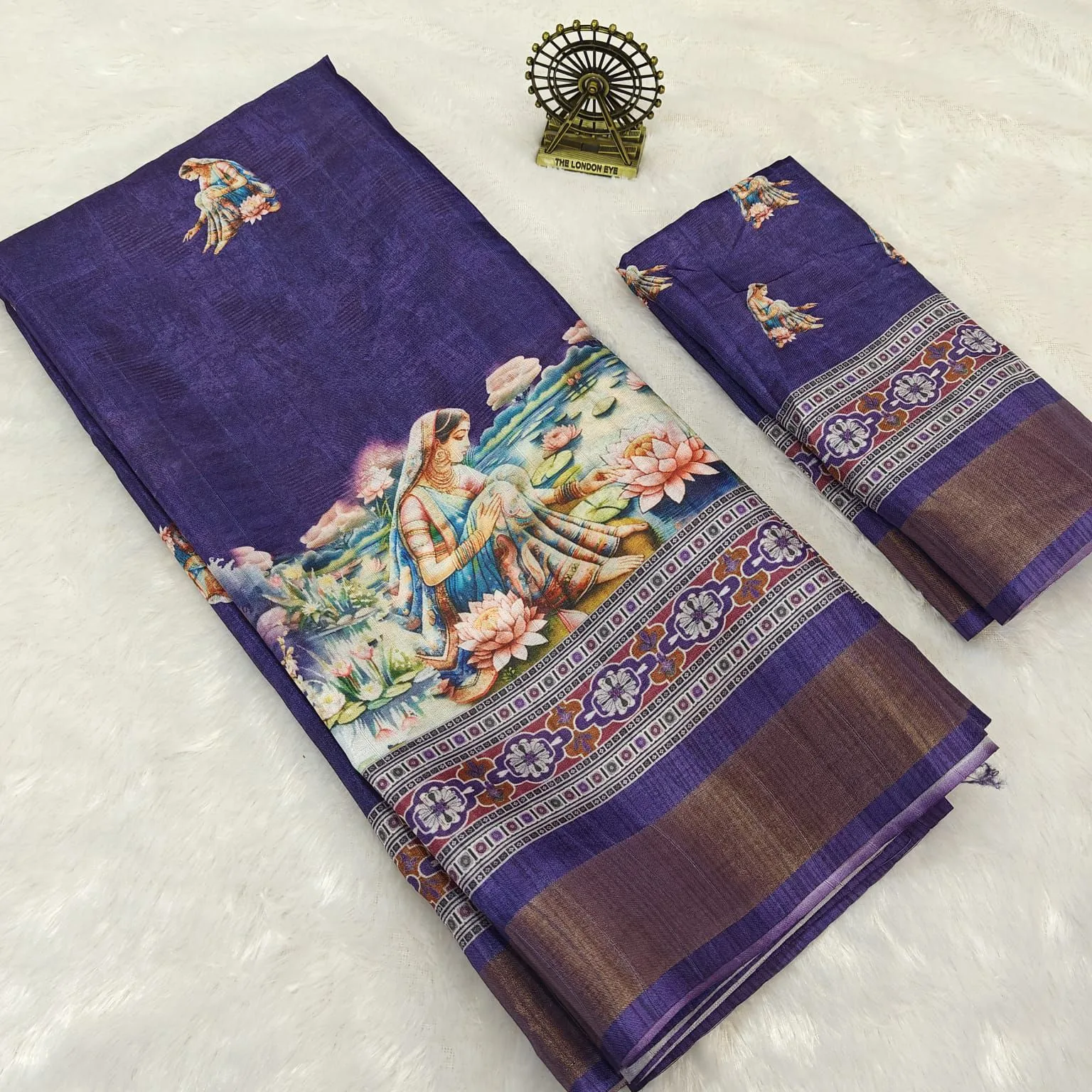 Tusser silk saree