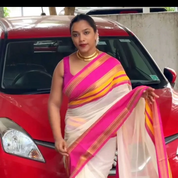 Mulmul cotton saree