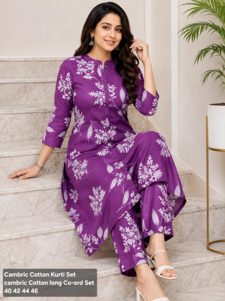 COTTON KURTI SET 