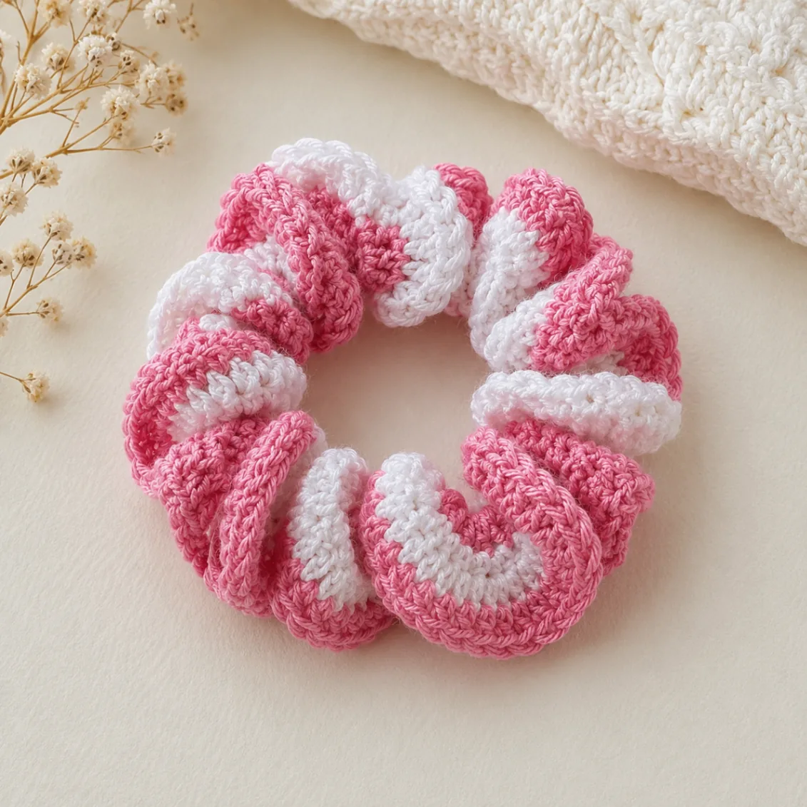 Handmade Crochet Hair Scrunchie