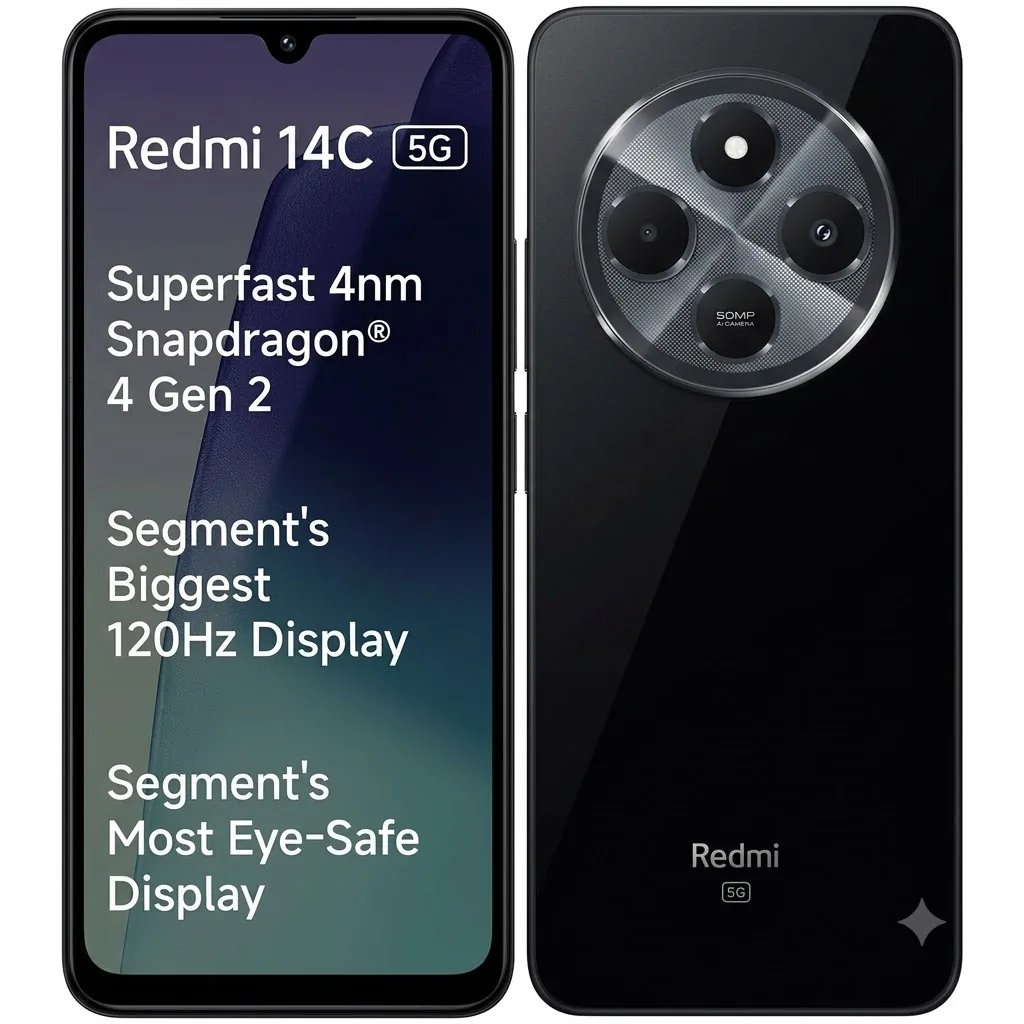 Redmi 14C 5G 6GB RAM 128GB Stargaze Black