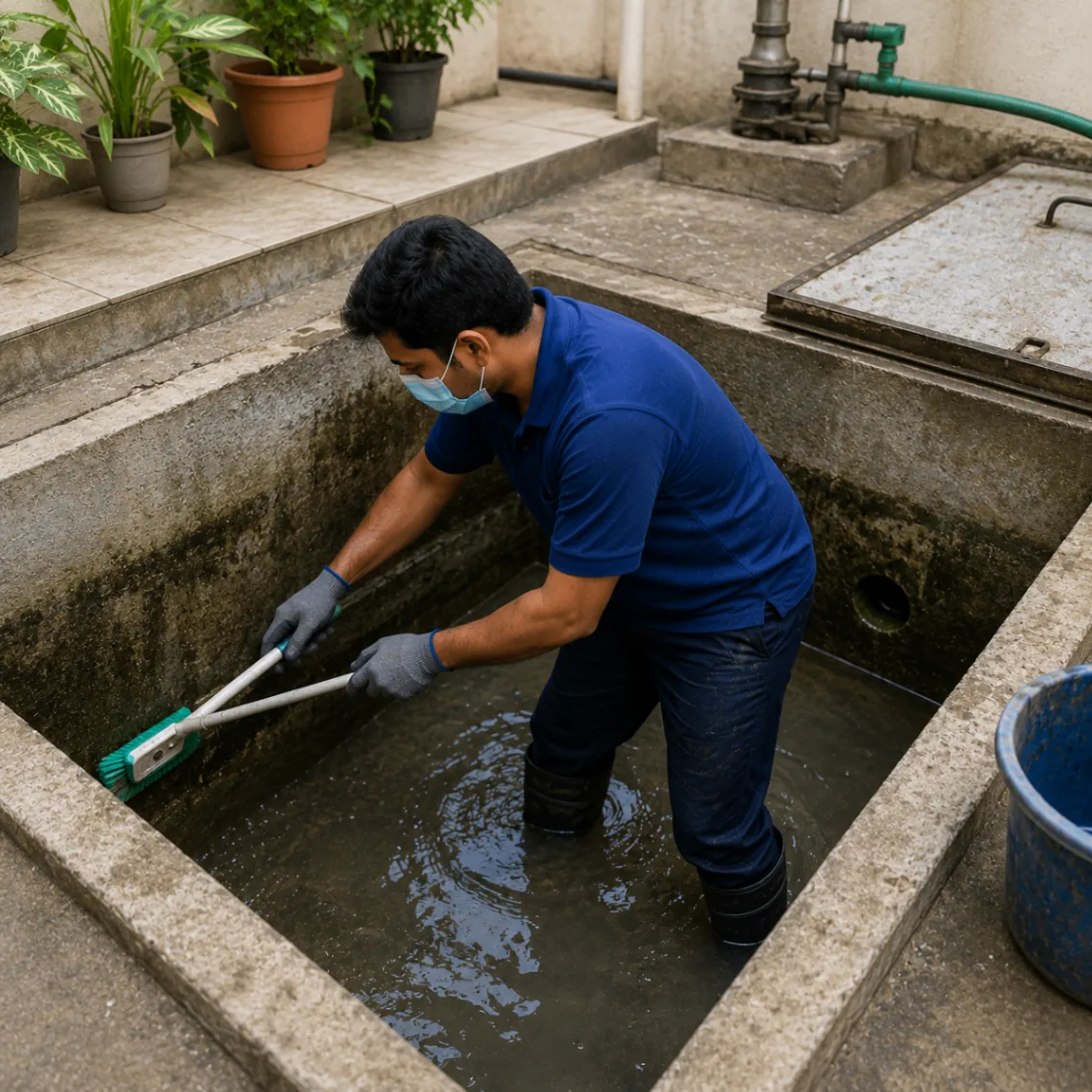 Underground Water Tank Cleaning
