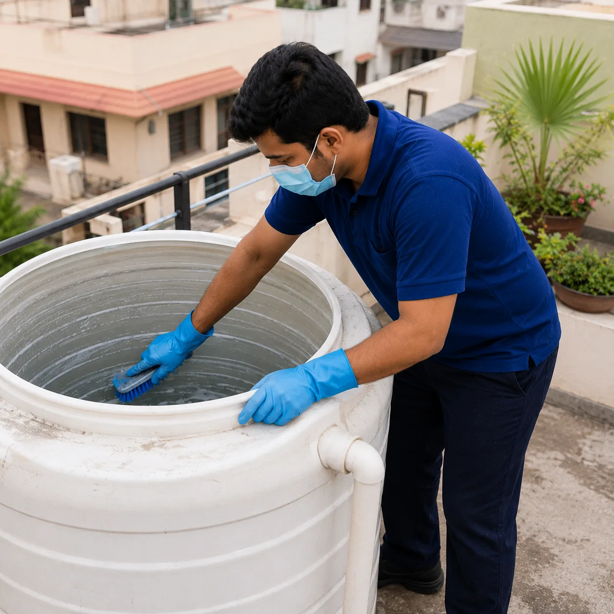 Residential Water Tank Cleaning