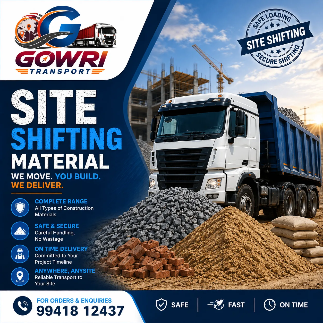 Site shifting