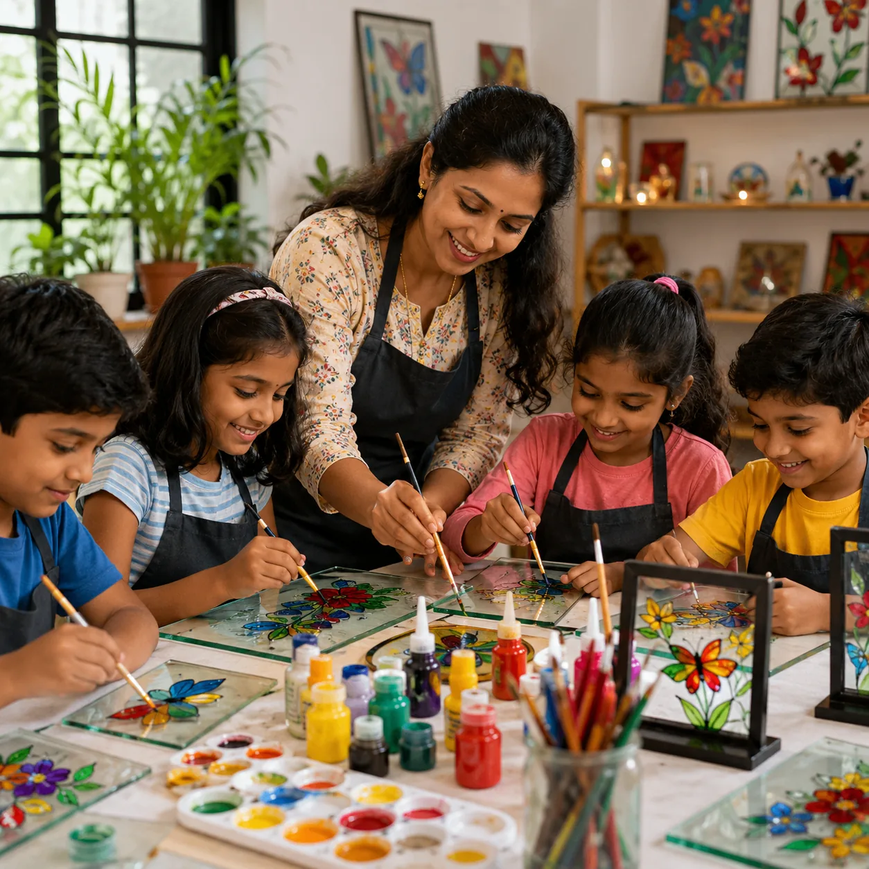 Glass Painting Art and Craft Classes