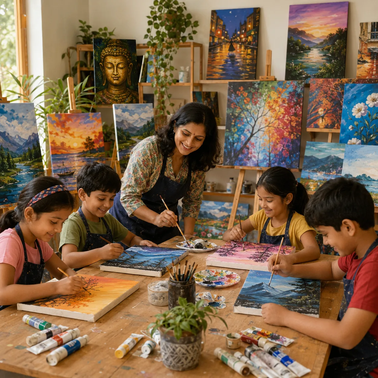 Canvas Painting for Selling Classes